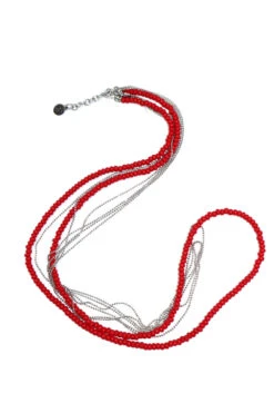 WATERMARY NECKLACE -Clothing Discounts 24SHTCO006 WATERMARY red 03