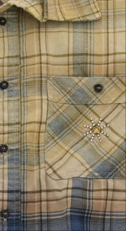 HTC STUDDED VINTAGE SHIRT -Clothing Discounts 24WHTCM001 HTCSTUDDEDVINTAGESHIRT LOW 03