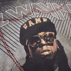 HTC VINTAGE LIL WAYNE STUDDED T-SHIRT MIX BLACK -Clothing Discounts 24WHTTS163 03 HTCVINTAGELILWAYNESTUDDEDLUXT SHIRT