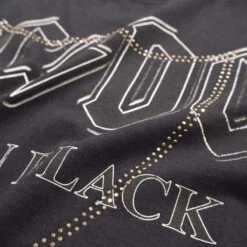 HTC VINTAGE AC/DC B.I.B. STUDDED T-SHIRT MIX BLACK -Clothing Discounts 24WHTTS170 04 HTCVINTAGEACDCB.I.B.STUDDEDT SHIRT 71a99454 4079 4ea3 9137 d1c767df73b0