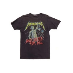 HTC VINTAGE METALLICA STUDDED T-SHIRT MIX BLACK