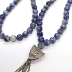 MYSTERY SHIELD NECKLACE SODALITE -Clothing Discounts 25SHTCO001 MISTERYSHIELDNECKLACE SOLIDATE 04