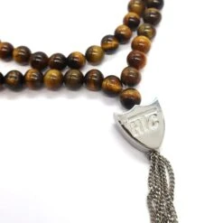 MYSTERY SHIELD NECKLACE TIGER EYE -Clothing Discounts 25SHTCO001 MISTERYSHIELDNECKLACE TIGEREYE 04