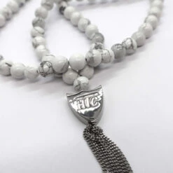 MYSTERY SHIELD NECKLACE WHITE -Clothing Discounts 25SHTCO001 MISTERYSHIELDNECKLACE WHITE 03