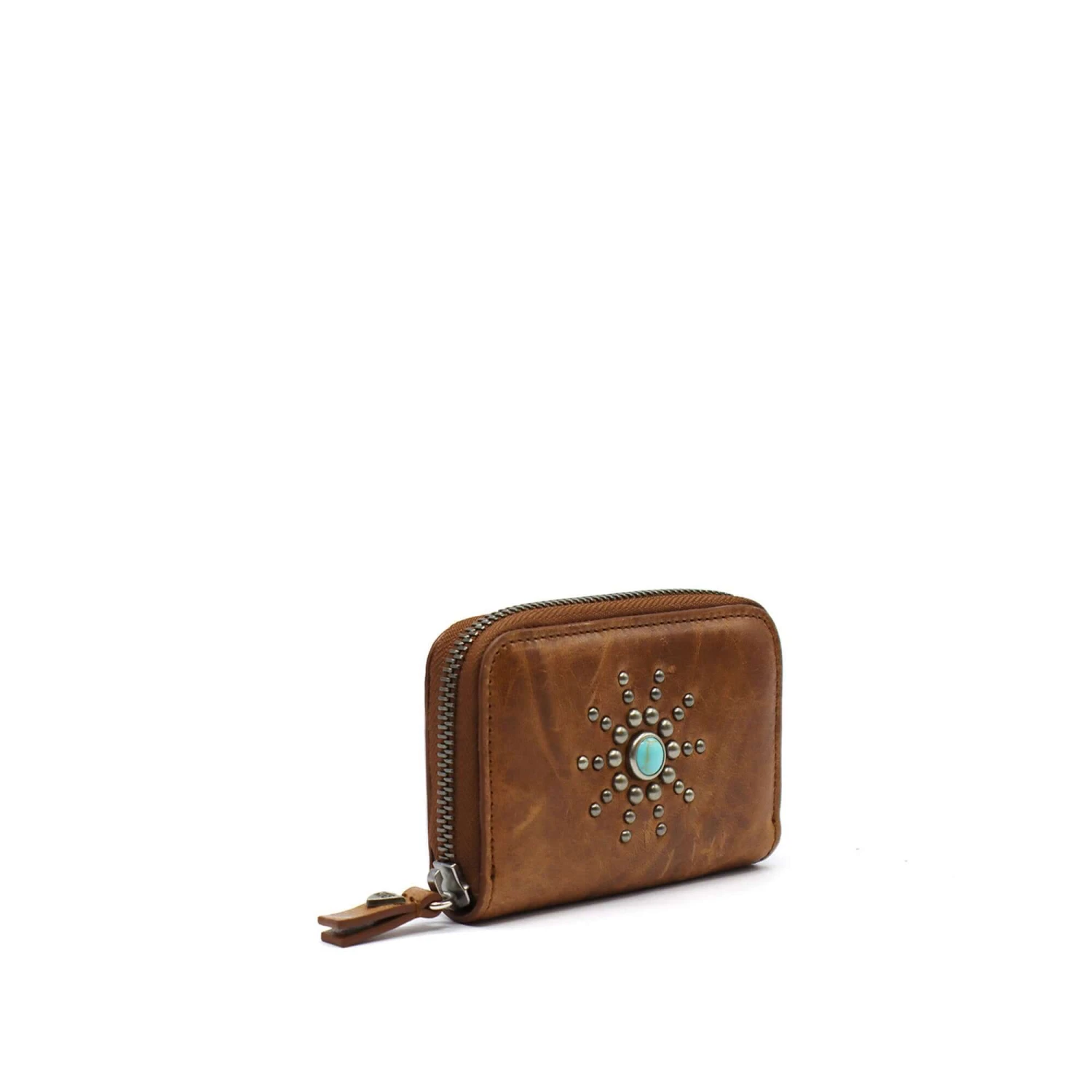 CLASSIC HTC SMALL ZIP WALLET COGNAC 4 CLASSIC HTC SMALL ZIP WALLET COGNAC - Image 2