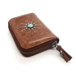 CLASSIC HTC SMALL ZIP WALLET COGNAC 9 CLASSIC HTC SMALL ZIP WALLET COGNAC -Clothing Discounts 25SHTPF005 CLASSICHTCSMALLZIPWALLET BROWN 03