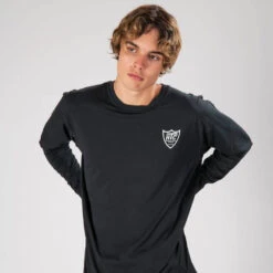 BANDANA LS T-SHIRT BLACK/BLACK -Clothing Discounts bandana ls t shirt htc los angeles 757331