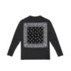 BANDANA LS T-SHIRT BLACK/BLACK -Clothing Discounts bandana ls t shirt htc los angeles 829721