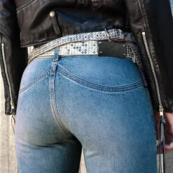 DENIM CURLY - MID BLUE -Clothing Discounts denimcurly 24SHTPA018 03