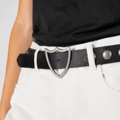 SHIELD STUDDED BELT -Clothing Discounts shield studded belt htc los angeles 534757